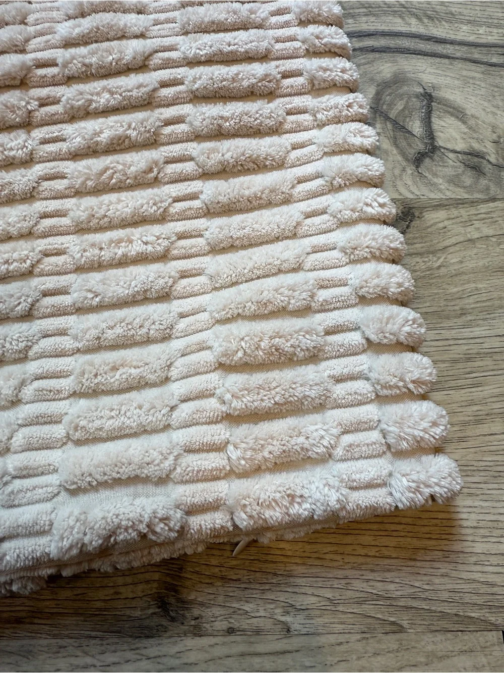 Pack of 2 Cream White Throw Pillow Covers 12x20” Soft Corduroy Boho Contemporary